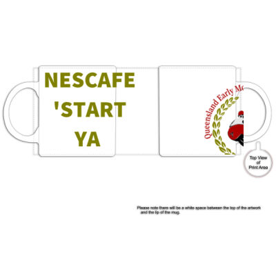 "Start ya" Coffee Mug with Logo Thumbnail
